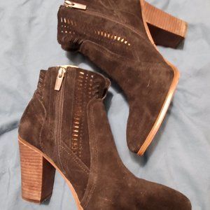 Vince Camuto black suede booties